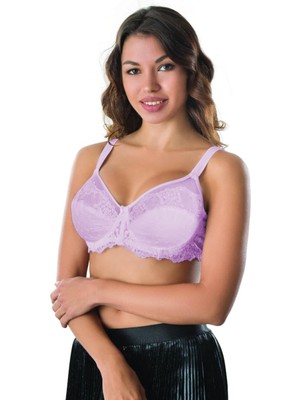 Marsilyan Modlive Lila Mı Emay 170 B Balenli Brode Toparlayıcı Sütyen