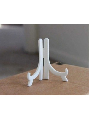 Beyaz Menteşe Tabak Telefon Tutucu ve Askı Standı Aparatı