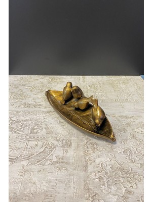 4 Kuş Figürlü Dekoratif Tabak Anahtarlık, Şık ve Renkli Aksesuar