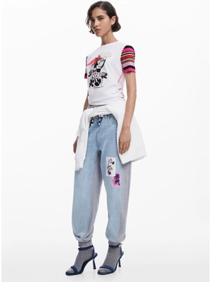 Desigual T-Shirt, S, Beyaz