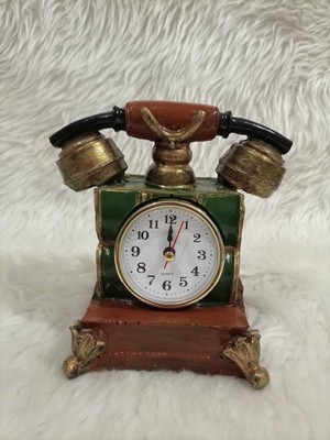 Yeşil Bakır Dekoratif Saat, Şık ve Modern Tasarım, Ev ve Ofis Için Mükemmel Seçim