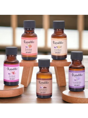 Renkli Mum Esansı Seti, Lavanta, Vanilya, Sandal, Amber, Çikolata, Parafin ve Jel Kokuları