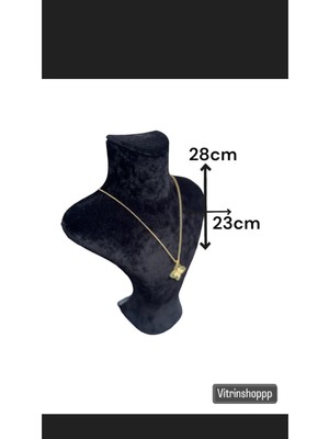 - Kadife Kumaş Eğimli Boyun Mankeni Takı Standı