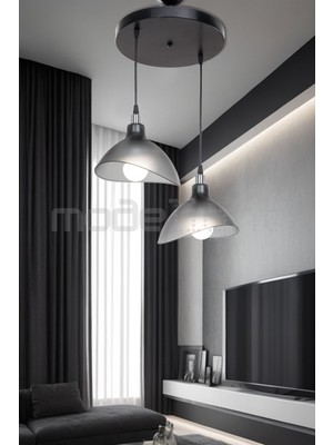 Esta 2li Avize Füme Salon-Oturma Odası-Çocuk Odası-Yemek-Yatak Odası--Antre-Mutfak