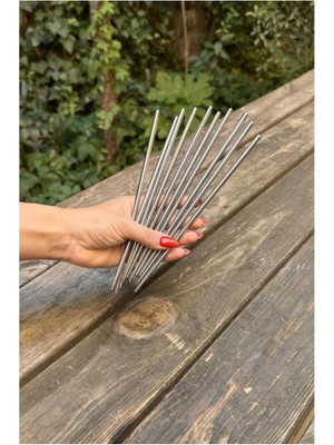 10 Adet Metal Karıştırma Çubuğu, Dayanıklı ve Kullanışlı Mutfak Gereci