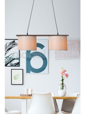 Zigana 2li Avize Ceviz-Krem Salon-Oturma Odası-Çocuk Odası-Yemek-Yatak Odası--Antre-Mutfak