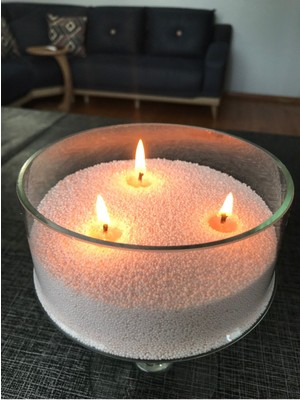 Pembe Inci Tozu Mum Seti, Guava Aromalı, 30 Fitil, 250G, Şık ve Elegant Tasarım