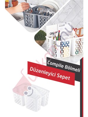Compile Bölmeli Düzenleyici Sepet Organizer