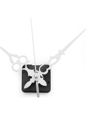 Sessiz, Askısız Duvar Saati Mekanizması, 16 mm Şaft, Şeffaf ve Şık Tasarım