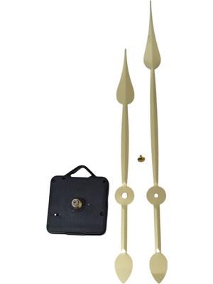 Sessiz Duvar Saati Mekanizması, 16 mm Şaft, 60-80 cm Uygun, Askılı, Şık Tasarım