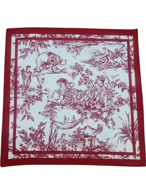 Vintage Desenli Fular Estascarf