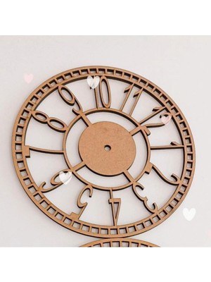 Kahverengi Makrome Ahşap Saat, Şık ve Doğal Tasarım ile Tarzınıza Güzellik Katıyor