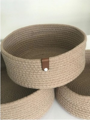 Hassas Programda Sıktırma Yapmadan Yıkayabilirsiniz. El Dokuma 3’lü Set Hasır Sepet Takımı - Banyo,