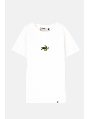 Reflect Studio Caretta Terry Çocuk T-Shirt - Beyaz