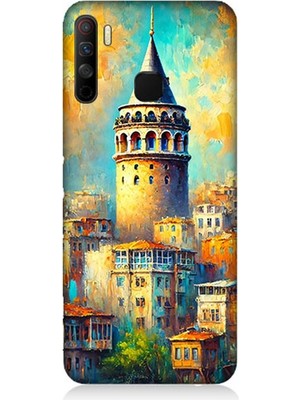 Infinix 5s Lite Uyumlu Galata’da Renkli Işıklar  Desenli Silikon Kılıf