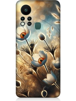Infinix Hot 11S Uyumlu Pamuk Dalları Bahar Ruhu  Desenli Silikon Kılıf