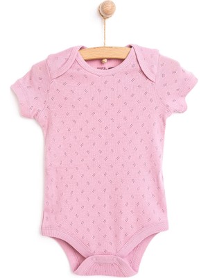 Hellobaby Jakarlı Kısa Kol Body