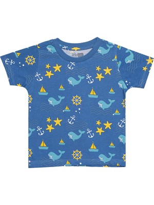 Hellobaby Basic Erkek Yaz Baskılı T-Shirt Erkek Bebek