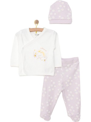 Hellobaby Kız Zıbın-Şapka-Patikli Alt Kız Bebek