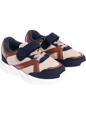 Hellobaby Unisex Spor Ayakkabı Suni Deri Hafif Tabanlı Lacivert