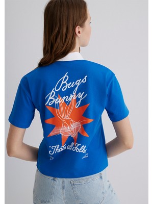 Mavi Bugs Bunny Baskılı Mavi Tişört 1613355-81330