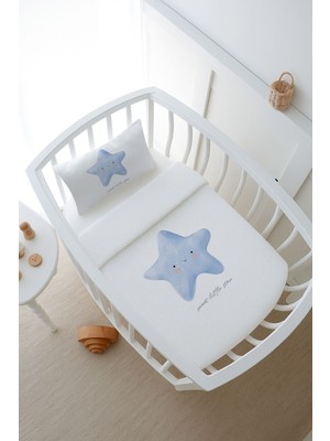 Tuğba Kuğu Pike Takımı - Pure Baby - Pofuduk Mavi Yıldız