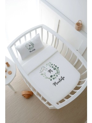 Tuğba Kuğu Pike Takımı - For Baby - Okaliptuslu Çember