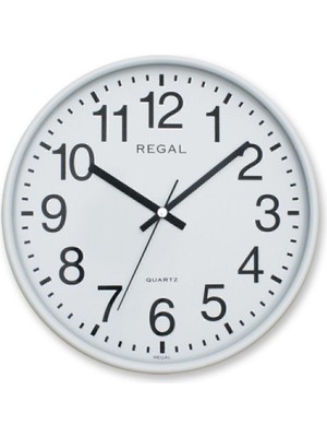 Beyaz Yuvarlak Duvar Saati 26 Cm, Şık ve Modern Tasarım