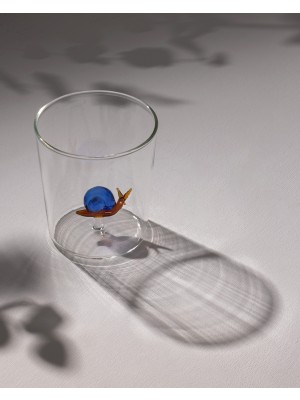 Violet Borosilikat Cam Bardak - Sarı/mavi - 350 ml
