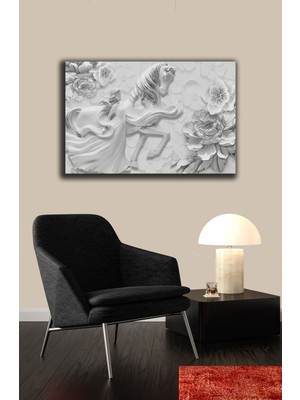 Modern Çiçekler Kanvas Tablo Ev Ofis Dekorasyonu %100 Pamuklu Orijinal Dokulu