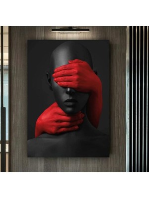 Dekoratif Yüzler Kanvas Tablo