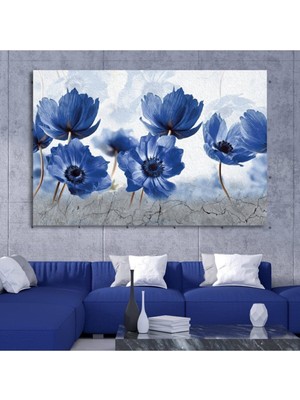 Dekoratif Çiçek Kanvas Tablo