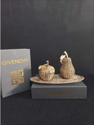 Iki Parçalı Hasır Elma ve Armut Dekoratif Set, Şık Ev Aksesuarı