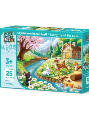 Art Çocuk Ceylanların Bahar Keyfi 25 Parça Puzzle