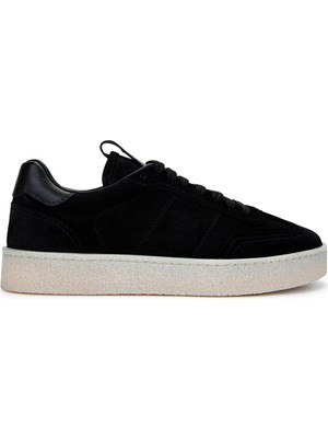Tamer Tanca Erkek Hakiki Deri Siyah Süet Sneakers & Spor Ayakkabı 1111 4411 Erk Ayk Y25 Sıyah Suet