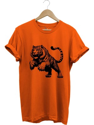 Kaplan Baskılı Cool Premium %100 Pamuk Regular Fit T-Shirt