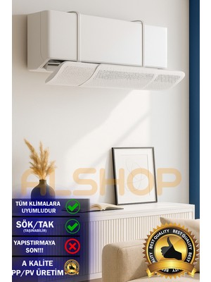 Alshop Ayarlanabilir Split Tipi Klima Hava Yönlendirici Klima Siperliği Klima Çarpması Için Aparat