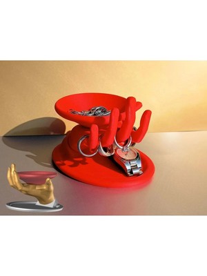 About The Perfect Kırmızı Dekoratif Takı Standı 13 Cm, Kolye, Küpe, Yüzük, Bileklik Organizer