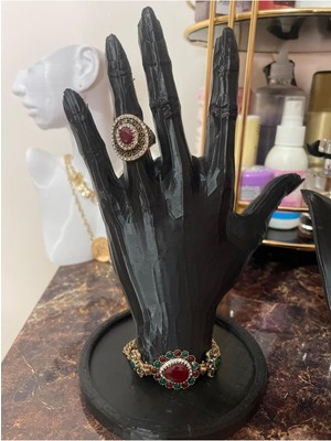 About The Perfect 20CM El Dekoratif Takı Organizeri, Bileklik, Yüzük, Saat ve Halhal Standı