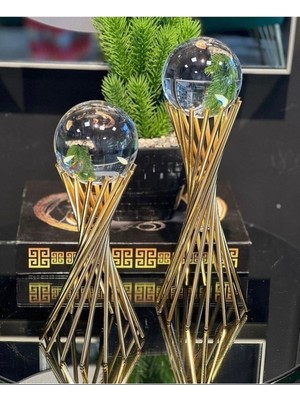 Şık 2'li Burgulu Çapraz Ayak Kristal Detaylı Takım