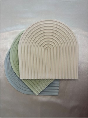 Yeşil Dekoratif Beton Sunum ve Altlık, Şık ve Dayanıklı Tasarım