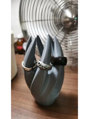 About The Perfect El ve Takı Düzenleyici, Gri Renk, Dekoratif Yüzük ve Takı Standı