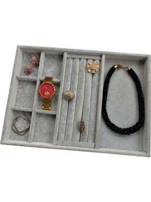 About The Perfect Yerli Süet Gri Takı Kutusu, Yüzük, Küpe, Bileklik, Kolye Saklama Maliyeti