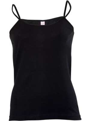 Ribana Biyeli Ip Askılı Atlet 2101 Siyah