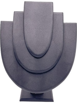 About The Perfect Ahşap Takı Sergileme Mankeni, Siyah, 25 Cm, Deri ve Kumaş Detaylı Tasarım