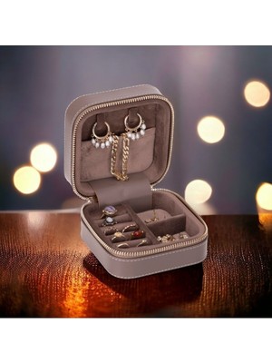 About The Perfect Şık Deri Seyahat Takı Organizer, Küpe, Yüzük, Kolye Düzenleyici