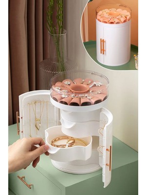 About The Perfect Beyaz Çekmeceli Takı Düzenleyici, Yüzük, Kolye ve Bilezik Saklama Kutusu