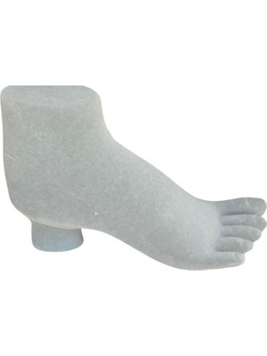 About The Perfect Ayak Şeklinde Süet Halhal ve Bileklik Standı, Gri, Şık ve Pratik Tasarım