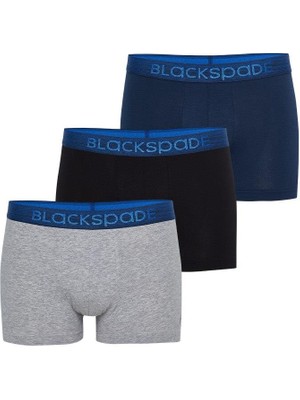 Modern Basics Shorty 3'lü Boxer Siyah-Gri-Lacivert -127 Boxer C2T7N4O9