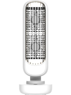 Dlc TSF-T19 7 Watt USB Şarjlı Çift Fan Masaüstü Vantilatör Beyaz